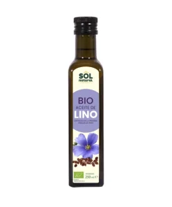 Aceite de Lino 250ml, 1º presión en frio, Solnatural