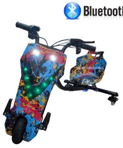 Drift Trike Scooter 250W-300W 36V Vel Max18km/h 20 km autonomia 3 Vel 100 kg de carga Bluetooth Llave Negro Mix Plus Edition