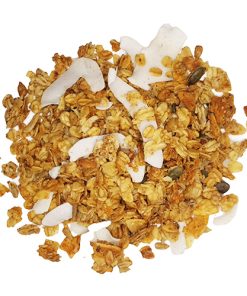 Granola de almendras, coco y semillas