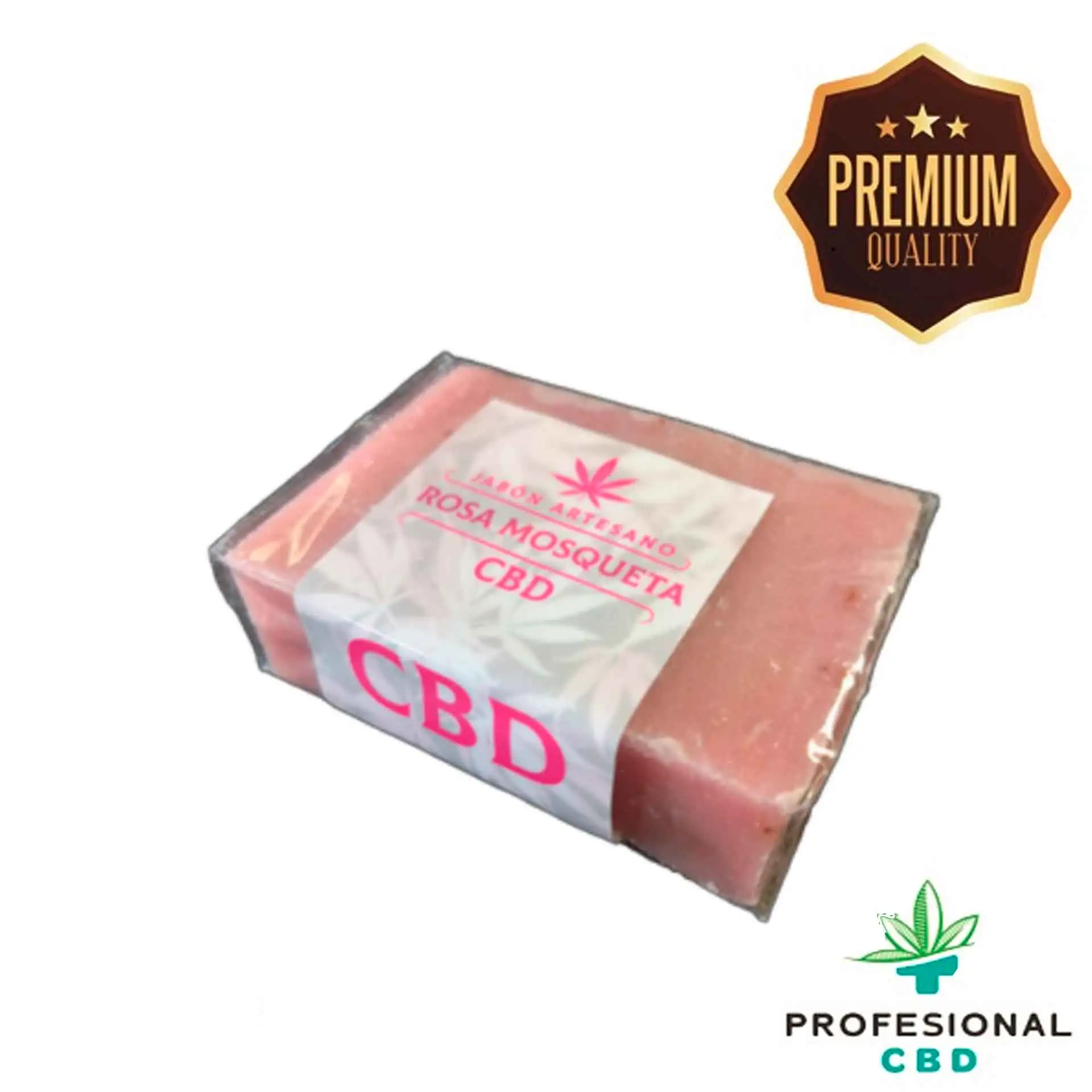 Jabón Artesano con CBD Rosa Mosqueta – 100 gr