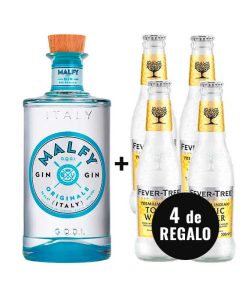 Pack Malfy Gin Originale + 4 Fever Tree Indian Tonic Water Gratis