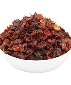 Escaramujo frutos cortados