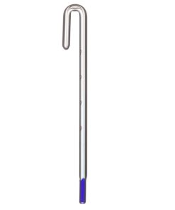🌡️ Blau Aquaristic Hang On Glass Thermometer 6/ Termómetro de cristal de alta precisión,  para colgarse en el borde del acuario.