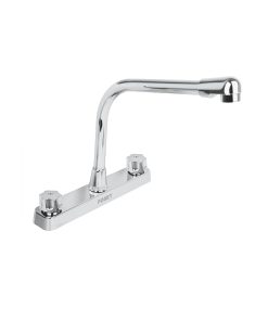 Mezcladora plástica 8″ cuello cobra para fregadero, standard